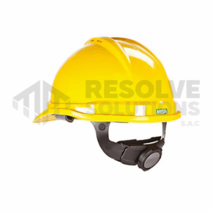 Casco Jockey v-gard MSA color amarillo