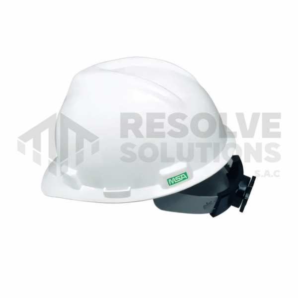 Casco Jockey v-gard MSA color blanco
