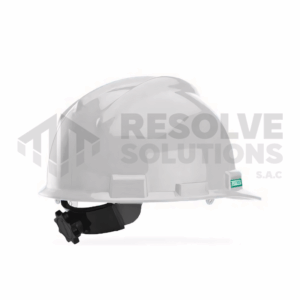 Casco de seguridad blanco con sistema ratchet TRIDENTE
