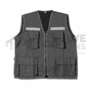 Chaleco Drill Tipo Reportero Gris