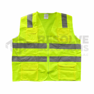 Chaleco Drill Tipo Reportero Verde Limon