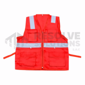 Chaleco Drill tipo H C/ Rojo