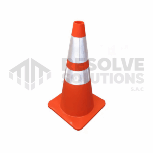 Cono de Seguridad Naranja con Cinta Reflectiva 28"