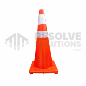 Cono de Seguridad Naranja con Cinta Reflectiva 36"