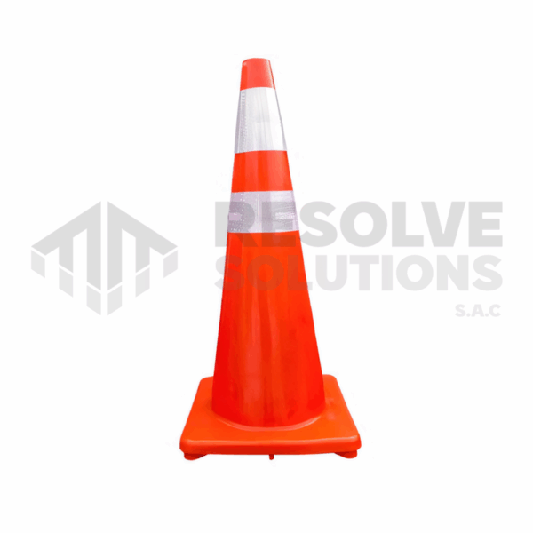 Cono de Seguridad Naranja con Cinta Reflectiva 36"