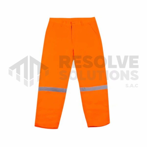 Pantalon Drill con forro Polar Naranja