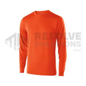 Polo de algondon Naranja Manga Larga - 20/1