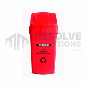 Tacho con tapa vaiven 75Lt