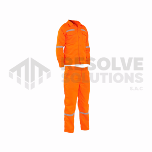 Uniforme Drill con forro Polar naranja