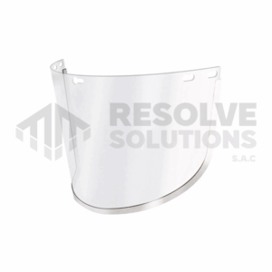 Visor claro de Policarbonato con filo de Aluminio